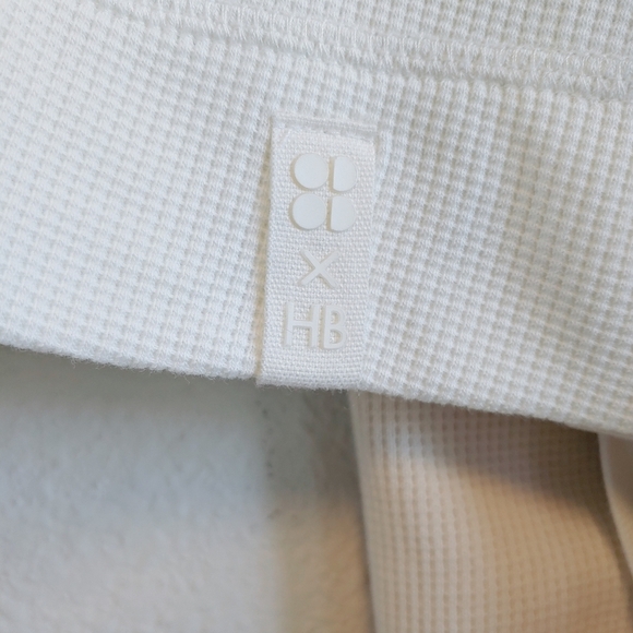 Sweaty Betty X Halle Berry Nakano Waffle Hoodie Sz L Athleisure Colorblock - Picture 5 of 13